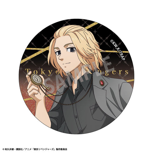 『東京リベンジャーズ』トレーディンググリッター缶バッジ/モノトーンコーデ×時計【BOX】